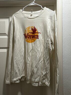 White Wawa Logo Longsleeve T-Shirt